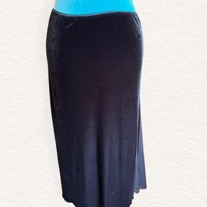 Vintage Y2K Whimsigoth Velvet Midi Skirt by Divine‎ size M whimsygoth goth 90's